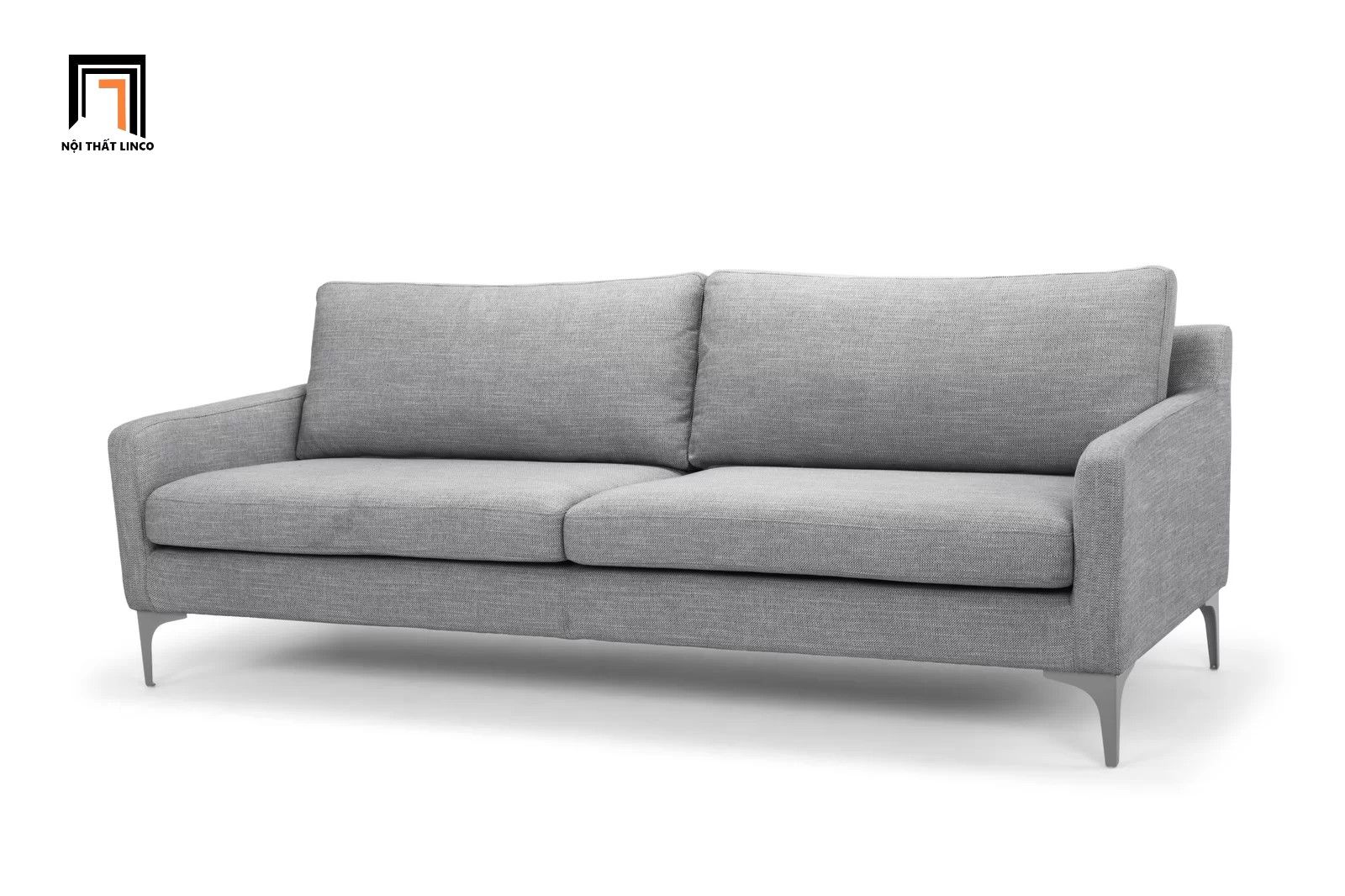  Ghế sofa văng dài 1m9 giá rẻ BT36 Jones màu xám chân inox 