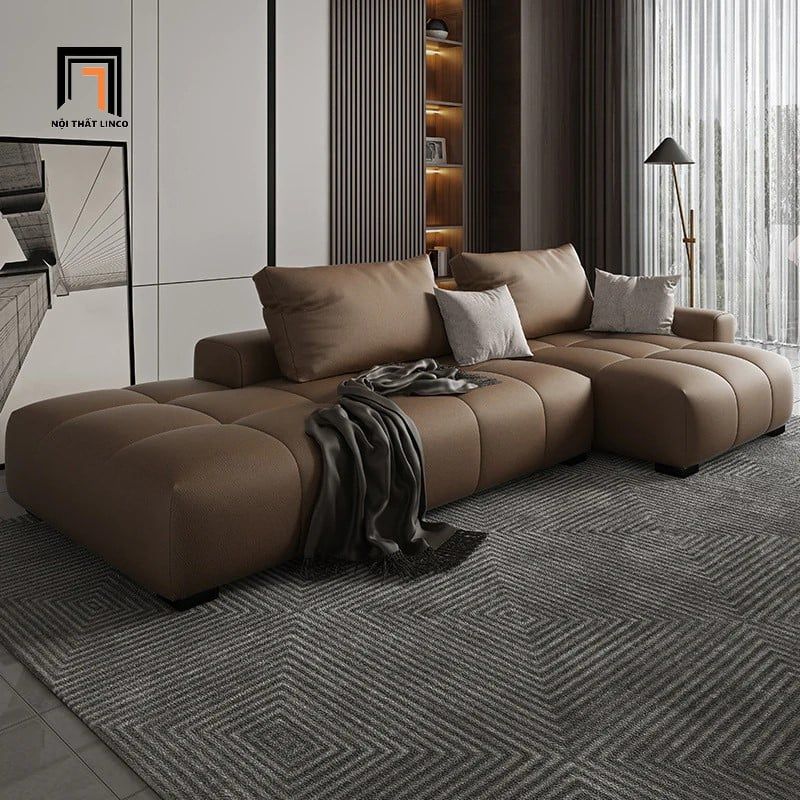  Ghế sofa góc sang trọng GT47 Worme 2m7 x 1m3 da công nghiệp 