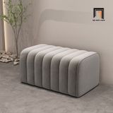  Đôn sofa vải nhung xám SB14 Daisy dài 1m2 cho shop tiệm 