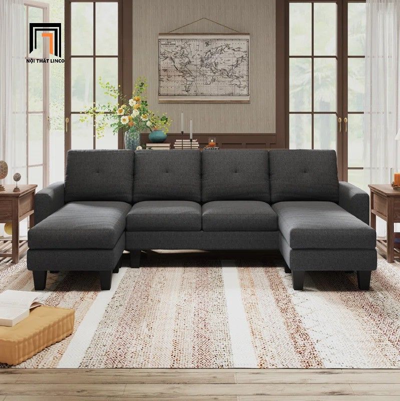  Bộ sofa U 2m6 UT27 Eilean giá tốt màu xám than 