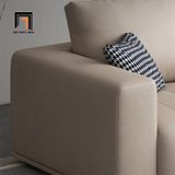  Bộ ghế sofa phòng khách KT10 Flin bọc da giả cao cấp màu xám 