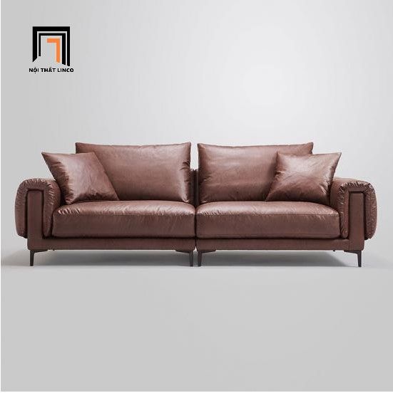  Ghế sofa băng giả da 2m1 BT48 Covet phong cách Âu hiện đại 