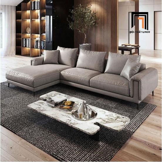 Bộ ghế sofa góc L lớn GT37 Palmer da công nghiệp sang trọng 