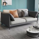  Ghế sofa đơn da giả xám DT80 Lesca kiểu dáng hiện đại 