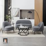  Ghế sofa đơn màu carot vải lông cừu DT111 cho sảnh chờ nhỏ 