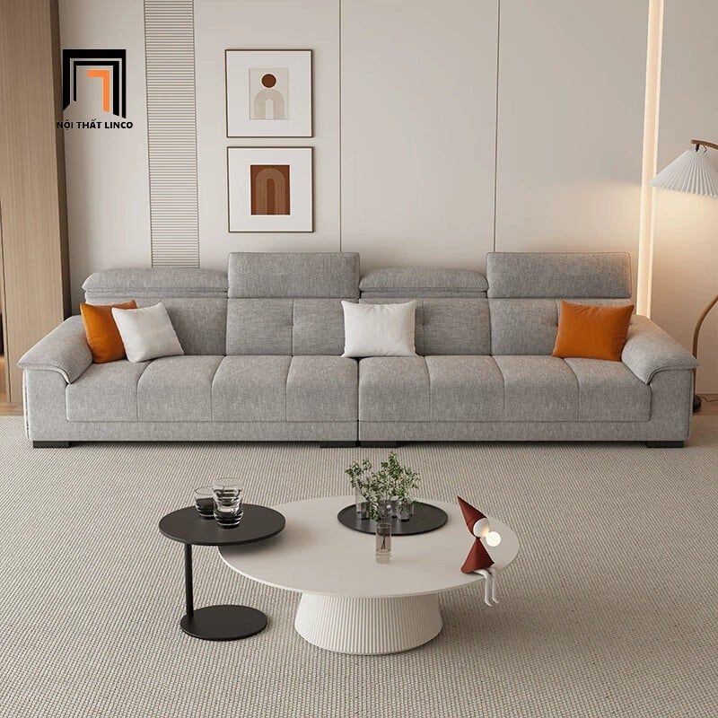 Ghế sofa văng gật gù cao cấp dài 2m6 BHQ6 Farrow vải nỉ mềm 