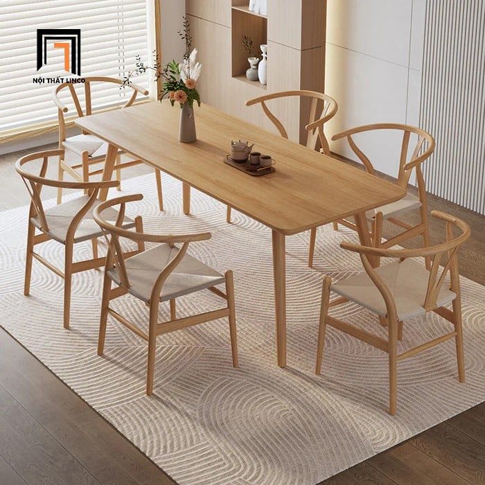  Bộ bàn ăn gia đình 51-BAG4-Comon gỗ tự nhiên xinh xắn 