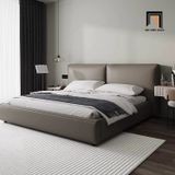  Giường ngủ hiện đại GN88 Acme 1m6 x 2m da Pu xám đậm 