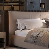  Giường ngủ cao cấp bọc da công nghiệp GN130 Fulton 1m6 x 2m 