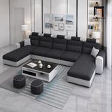  Sofa U hiện đại UT64 Jiangsu dài 3m4 bọc vải đẹp 