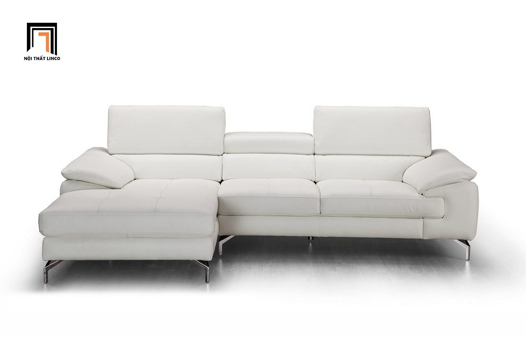  Bộ ghế sofa góc da chống trầy GT63 Alice 2m4 x 1m6 hiện đại 