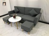  Bộ ghế sofa băng văng dài xám đậm BL5 Piloc dài 1m9 giá rẻ 