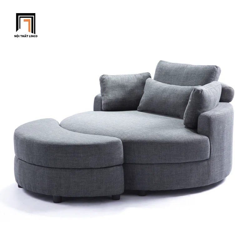  Ghế sofa tròn thư giãn đường kính 1m3 DT91 Daniela thư giãn 