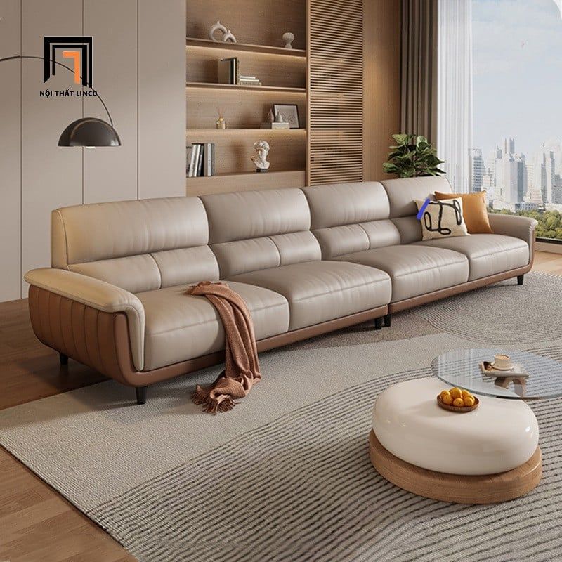  Ghế sofa băng 2m4 da cao cấp BHQ67 Arley cho phòng khách 