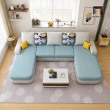  Bộ sofa U UT98 Narod 3m1 vải nỉ phối màu đẹp 