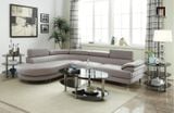 Bộ ghế sofa góc kiểu cong GT26 Derang 2m5 x 2m da chống trầy 