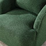  Ghế sofa đơn màu xanh lá vải lông cừu DT90 Dalbert nhỏ gọn 