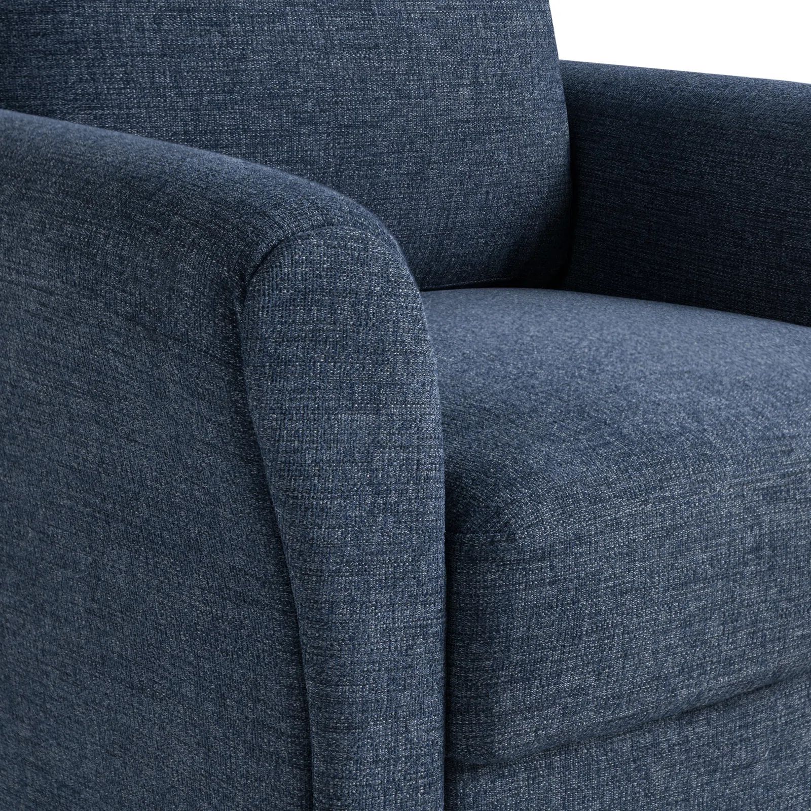  Ghế sofa đơn 1 chỗ ngồi DT100 Arsaluis vải nỉ màu xanh đậm 