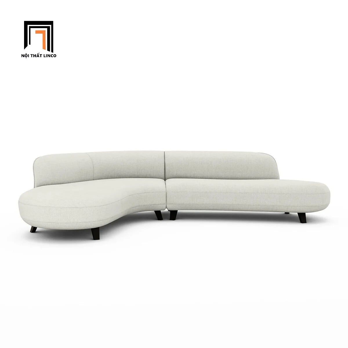  Bộ ghế sofa góc GT59 Hoek 2m8 x 1m8 màu xanh đen cho sảnh chờ 