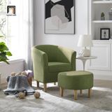  Ghế sofa đơn nhỏ gọn cho sảnh chờ DT89 Jirab vải nỉ màu vàng 
