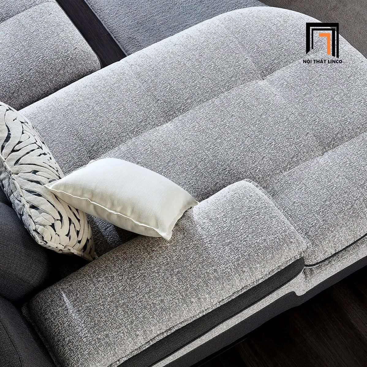  Bộ ghế sofa chữ U UT9 Timme 2m85 vải nỉ cho gia đình 
