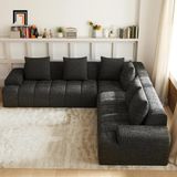  Bộ ghế sofa góc vải xanh lá GT290 Bram 2m3 x 2m3 phòng khách 