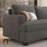  Bộ sofa U sang trọng UT13 Anureet vải nỉ xám lông chuột 