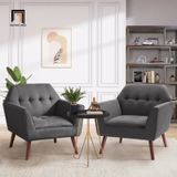  Ghế sofa đơn màu cam hiện đại DT97 Chopda phòng khách đẹp 
