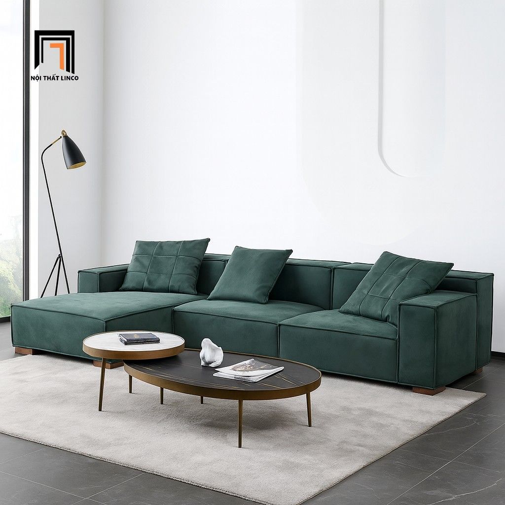  Bộ ghế sofa góc L GT31 Squaror 2m8 cho phòng khách chung cư 