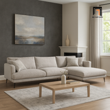  Bộ ghế sofa góc chữ L 2m2 x 1m6 GT27 Thinic chân inox vải nỉ 