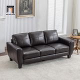  Ghế sofa băng da công nghiệp BT125 Lakischa dài 2m1 nâu đậm 