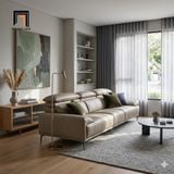  Sofa băng da chống trầy BHQ71 Guin 2m4 phòng khách chung cư 