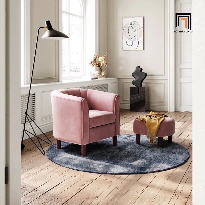 Ghế sofa đơn phòng khách nhỏ gọn DT92 Torrence vải nỉ mềm 