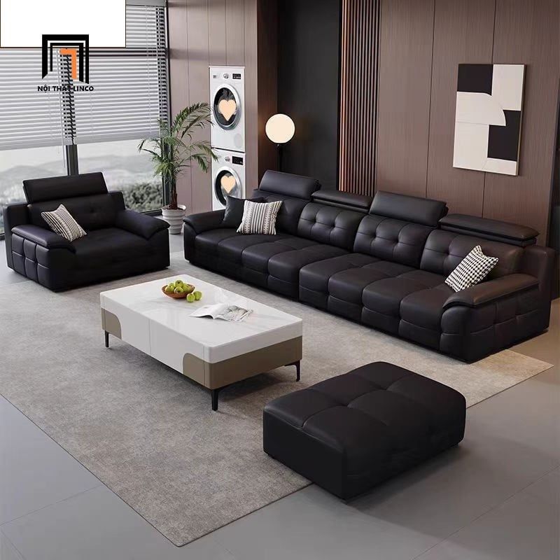  Ghế sofa băng dài 2m3 phòng khách BHQ73 Oktoc da chống mực 
