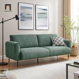  Ghế sofa băng vải nỉ màu cam 2m1 BT50 Fresnes cho sảnh chờ 