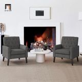  Ghế sofa đơn phòng khách gia đình DT94 Asaria màu xanh lá 
