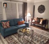  Ghế sofa băng vải nỉ nhỏ gọn 1m9 BT40 Tilton cho phòng ngủ 