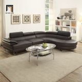  Bộ ghế sofa góc kiểu cong GT26 Derang 2m5 x 2m da chống trầy 