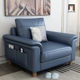  Ghế sofa băng dài 2m1 BT25 Bawati da Pu màu xanh dương 