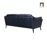  Ghế sofa băng xanh đen BHQ12 Franz da công nghiệp sang trọng 