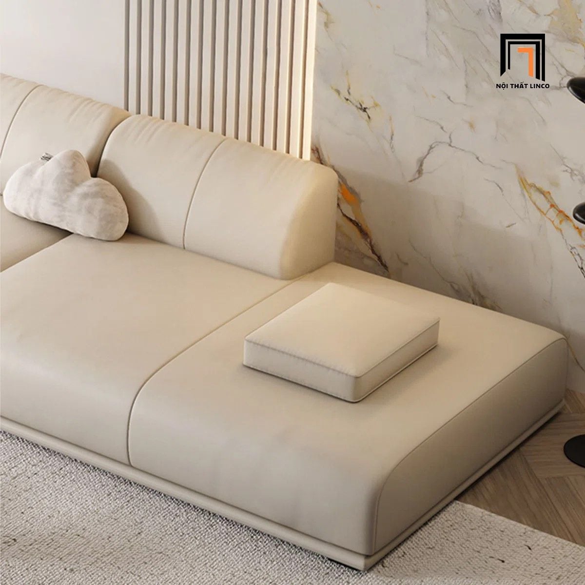  Ghế sofa văng kiểu dáng hiện đại BHQ35 Condron 2m6 bọc da 