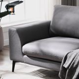  Bộ ghế sofa da góc L phòng khách lớn GT71 Klema xám lông chuột 