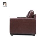  Sofa băng sang trọng BT49 Covedale da công nghiệp nâu đậm 