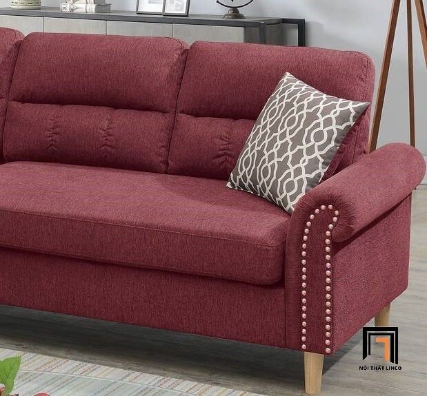  Bộ ghế sofa góc chữ L gia đình GT65 Retic 2m2 x 1m5 vải bố 