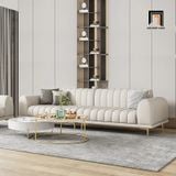  Ghế sofa băng dài 2m6 da công nghiệp BHQ11 Palau chân inox 