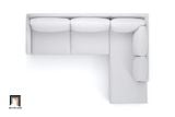  Ghế sofa góc L GT10 Tuxedo màu xám ghi giá rẻ 2m4 x 1m8 