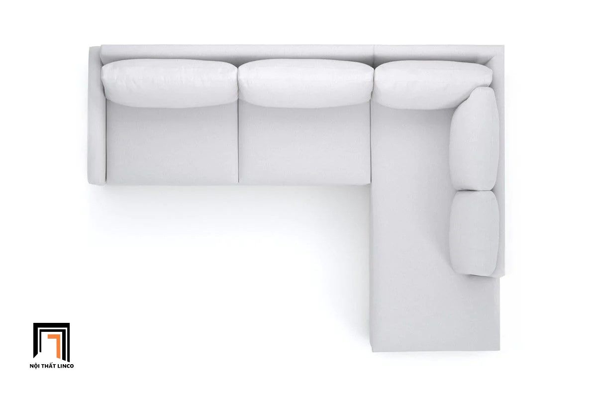  Ghế sofa góc L GT10 Tuxedo màu xám ghi giá rẻ 2m4 x 1m8 