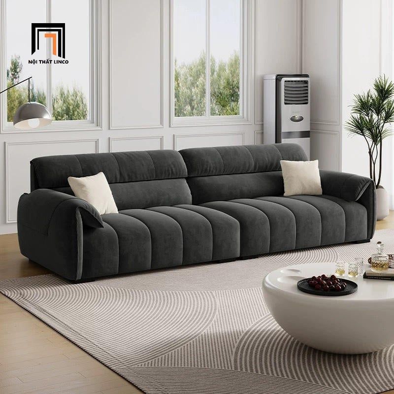  Sofa băng phòng khách xinh xắn BHQ2 Samdy 2m4 vải nhung 