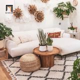  Ghế sofa góc L 2m2 GT51 Beno cho phòng khách màu trắng kem 