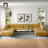  Bộ sofa chữ U UT31 Duroy 3m4 cao cấp, rộng rãi cho gia đình 